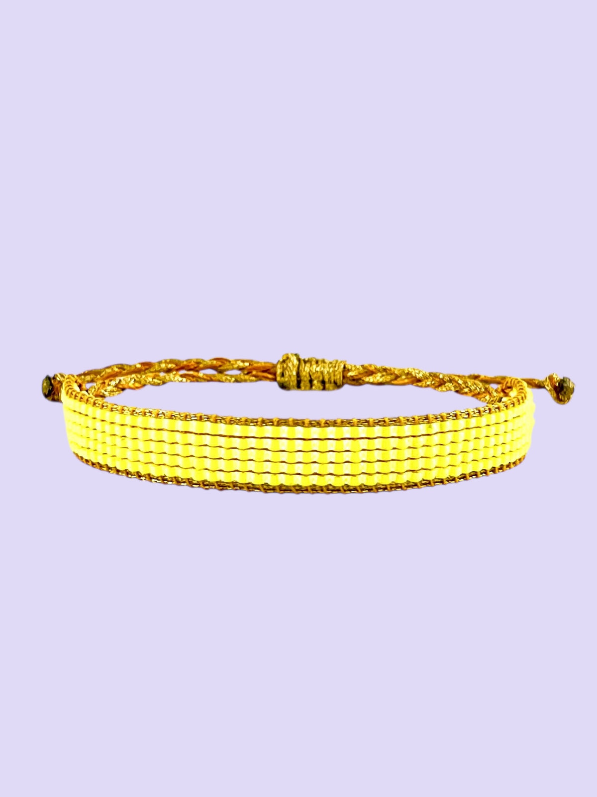 Yellow neon bracelet