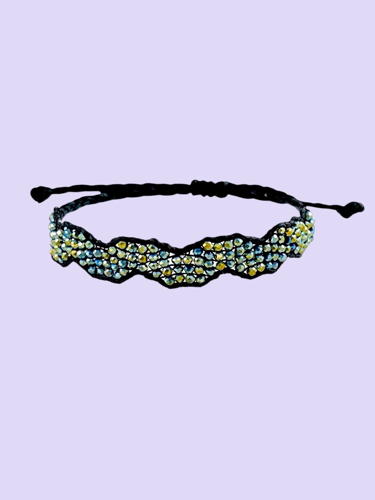 Pistachio waves bracelet