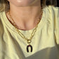 Black Horseshoe Charm