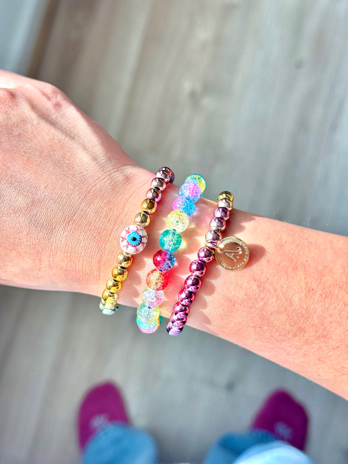 Eye ball bracelet
