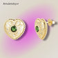 Emerald Heart Earrings