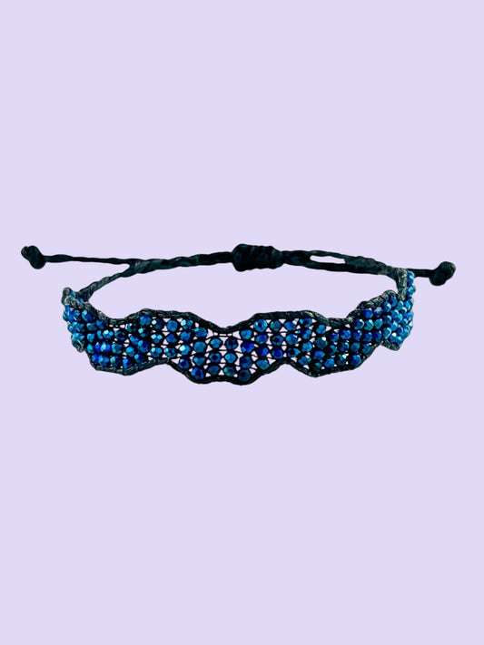 Blue waves bracelet