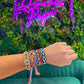 Knitted Multi Crystals Bracelet