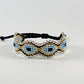 Rhinestones gold evil eye