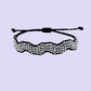 Silver waves bracelet