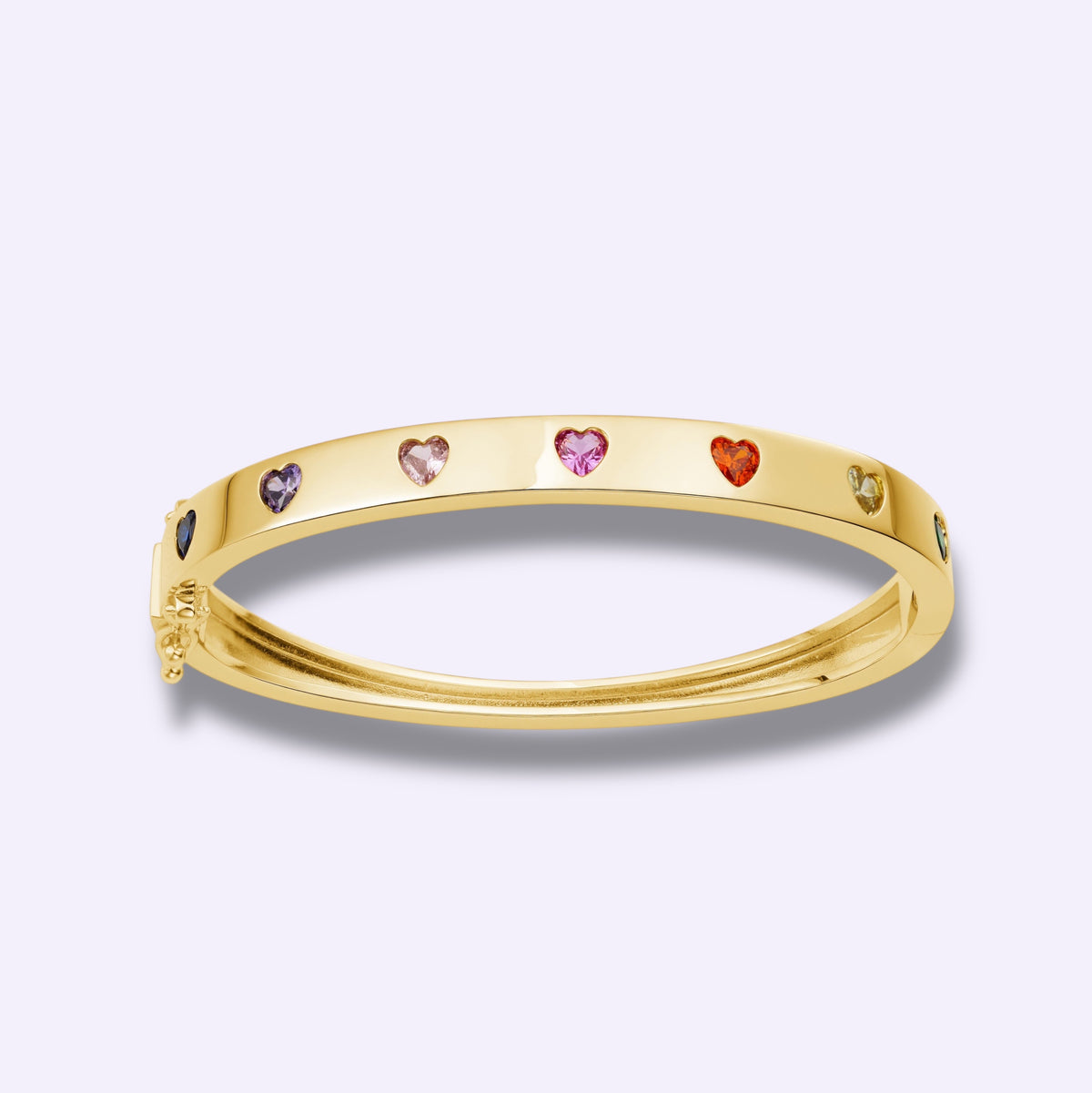 Rainbow Hearts Bangle